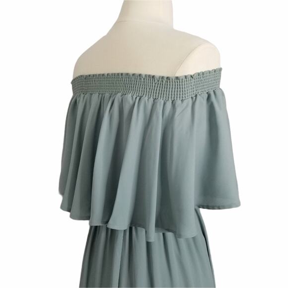 Show Me Your Mumu Hacienda Maxi Dress in Silver Sage size XXSmall NWT - Picture 5 of 8